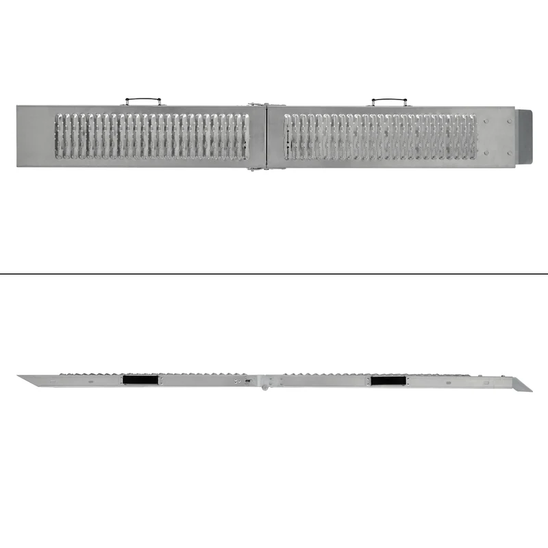 2er Set klappbare Auffahrrampe 180 cm, belastbar bis 400 kg, aus Stahl