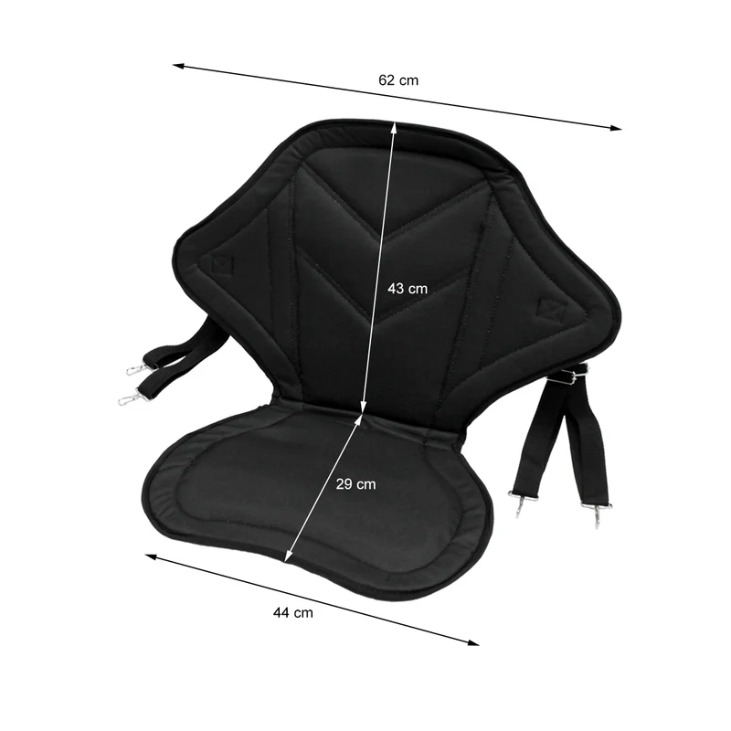 SUP Sitz Kajak Sitz für Stand Up Paddle mit Rückentasche 62 x 43 cm aus Polyester