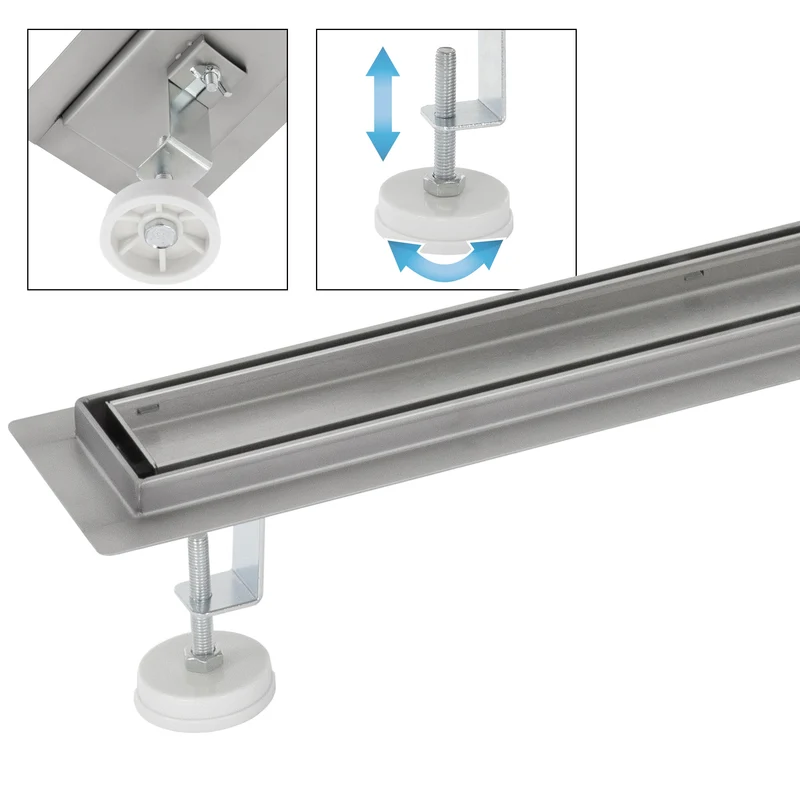 ML-Design Duschrinne befliesbar 90cm Silber aus Edelstahl