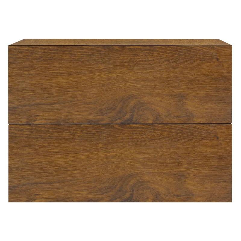 Nachttisch mit zwei Schubladen 42x29x30 cm Walnuss ML-Design