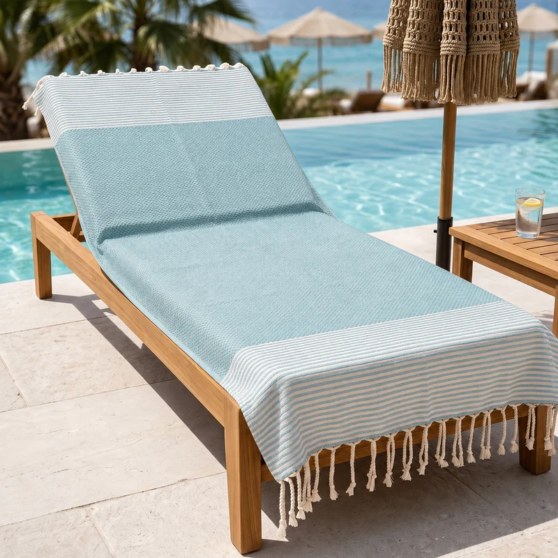 Telo Mare Fouta in Puro Cotone a Righe Strette - Tal