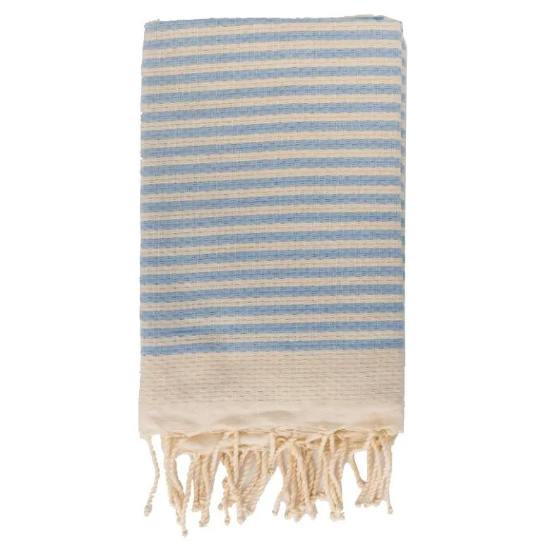 Telo Mare in Fouta di Puro Cotone a Righe Larghe - Alma
