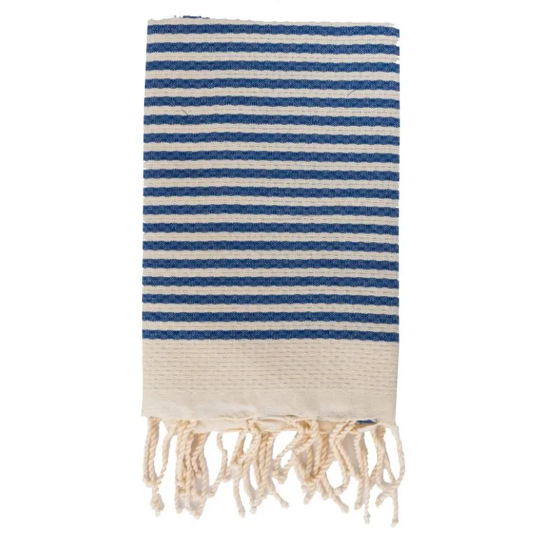Telo Mare in Fouta di Puro Cotone a Righe Larghe - Alma