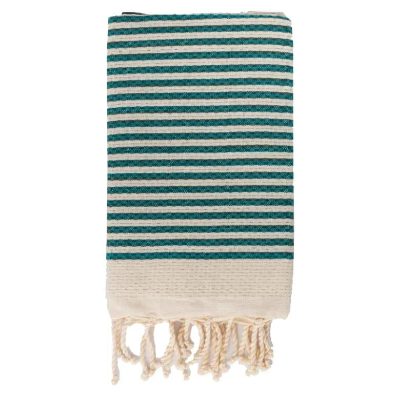 Telo Mare in Fouta di Puro Cotone a Righe Larghe - Alma