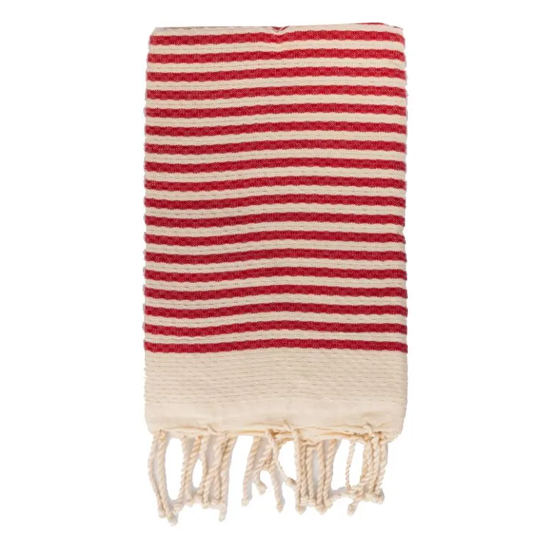 Telo Mare in Fouta di Puro Cotone a Righe Larghe - Alma