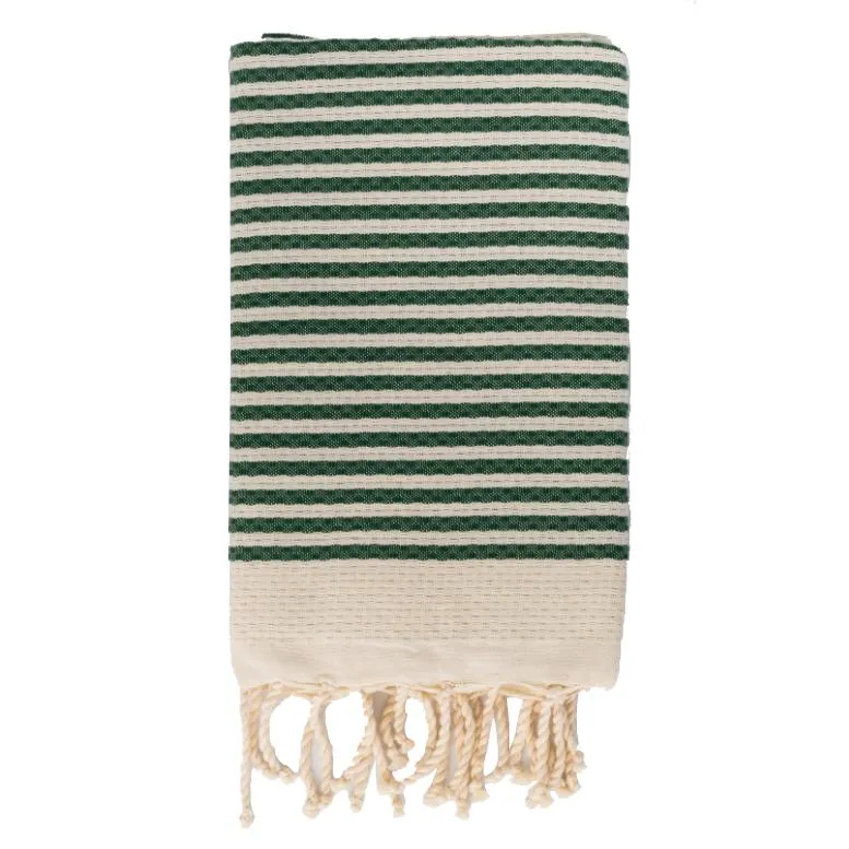 Telo Mare in Fouta di Puro Cotone a Righe Larghe - Alma