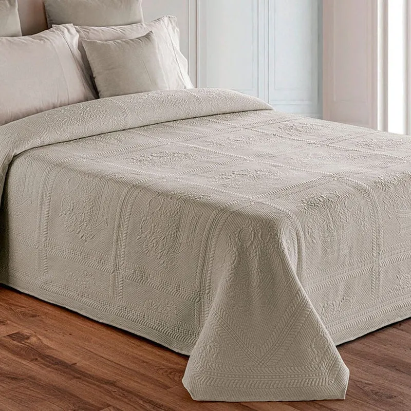 Copriletto in Piquet di Cotone con Fantasia Lavorazione Jacquard - Botticelli