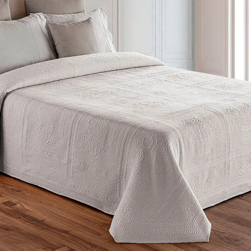 Copriletto in Piquet di Cotone con Fantasia Lavorazione Jacquard - Botticelli