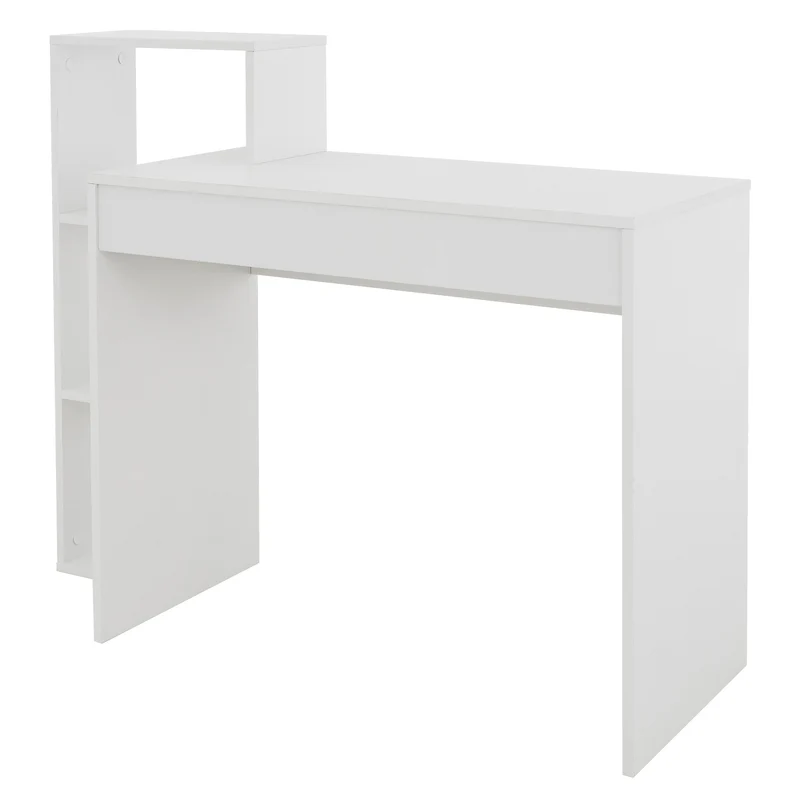 Schreibtisch mit Regal 110x72x40 cm Weiß ML-Design