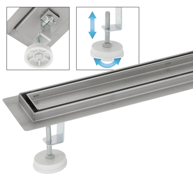 ML-Design Duschrinne befliesbar 50cm Silber aus Edelstahl
