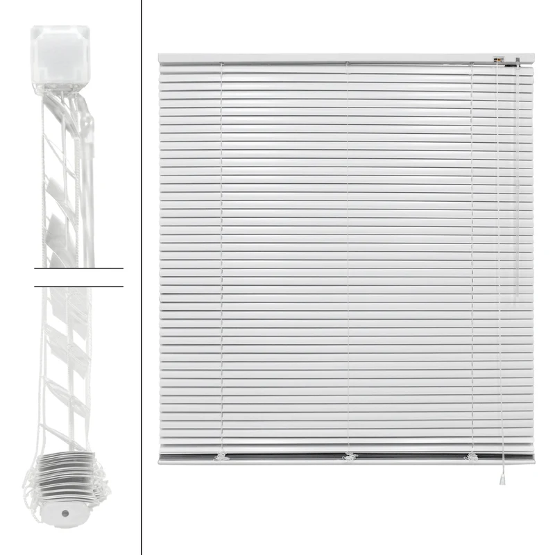 Aluminium Jalousie 60x175 cm Weiß inkl. Montagematerial
