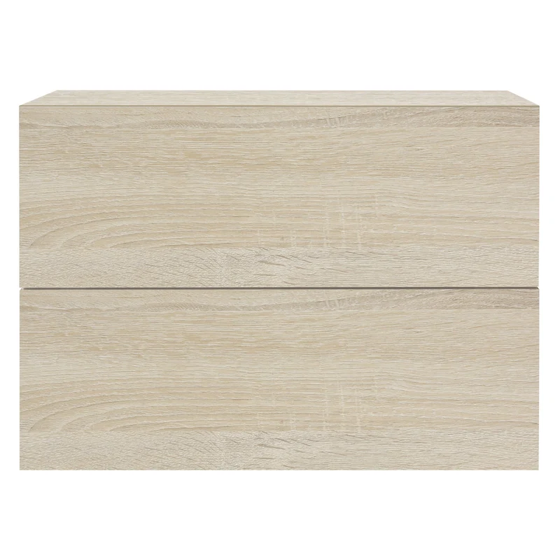 2er Set Nachttisch mit zwei Schubladen 42x29x30 cm Sonoma-Eiche ML-Design