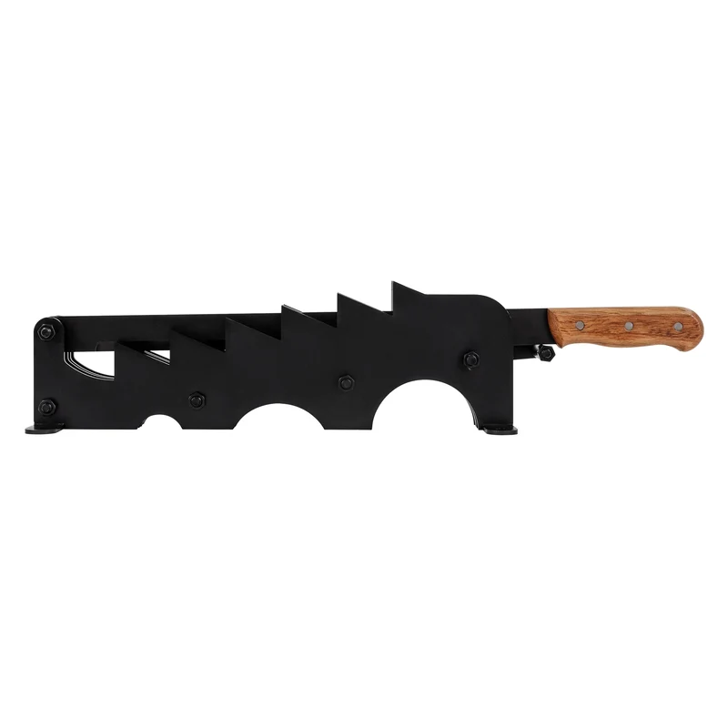 B-Ware Spanmesser Handholzspalter mit Holzgriff schwarz inkl. Montagematerial manueller Holzspalter