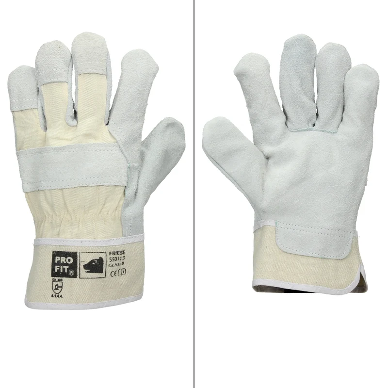 Handschuhe Rindspaltleder Natur 48 Paar M