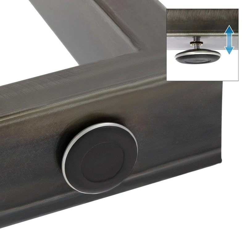 B-Ware Tischbeine Tischgestell 2er Set U-Design 80x72 cm Schwarz aus Stahl