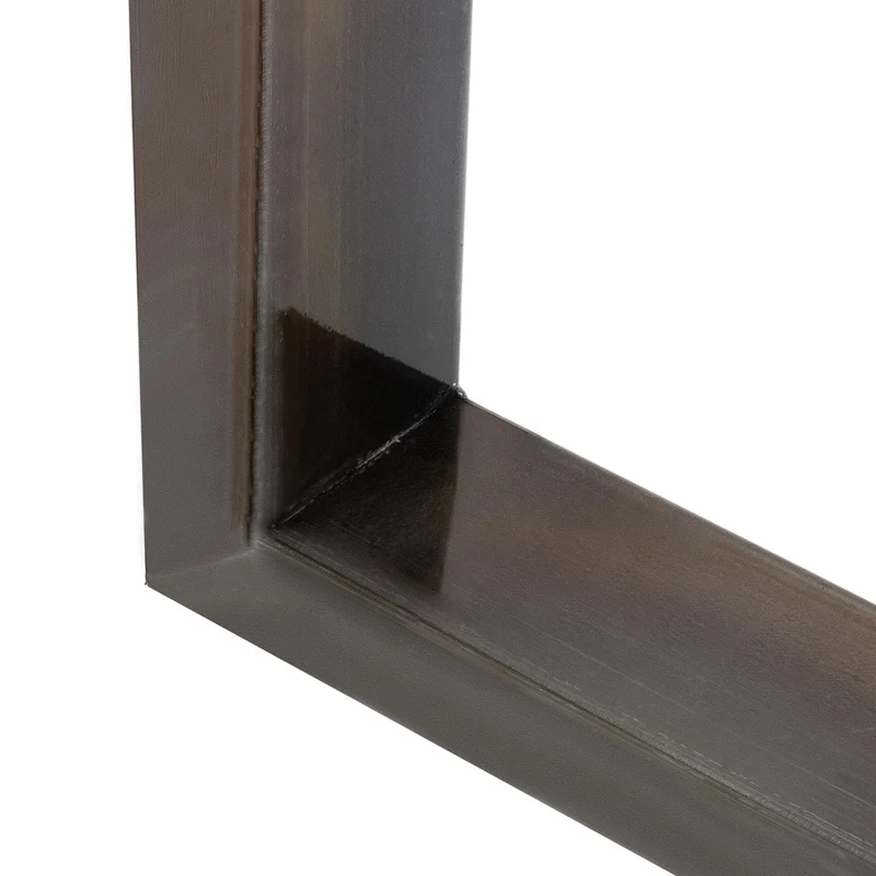 B-Ware Tischbeine Tischgestell 2er Set U-Design 80x72 cm Schwarz aus Stahl