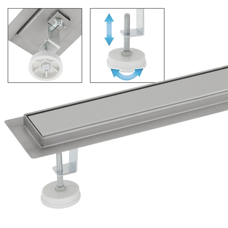 ML-Design Duschrinne geschlossen 90cm Silber aus Edelstahl