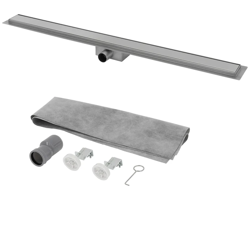 ML-Design Duschrinne geschlossen 90cm Silber aus Edelstahl