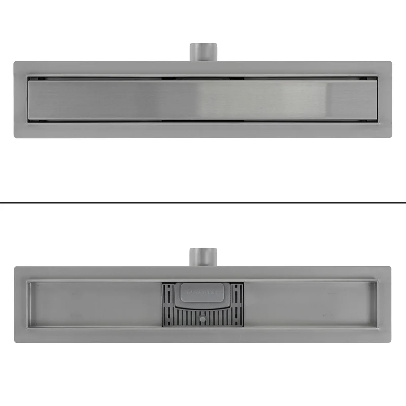 ML-Design Duschrinne geschlossen 50cm Silber aus Edelstahl