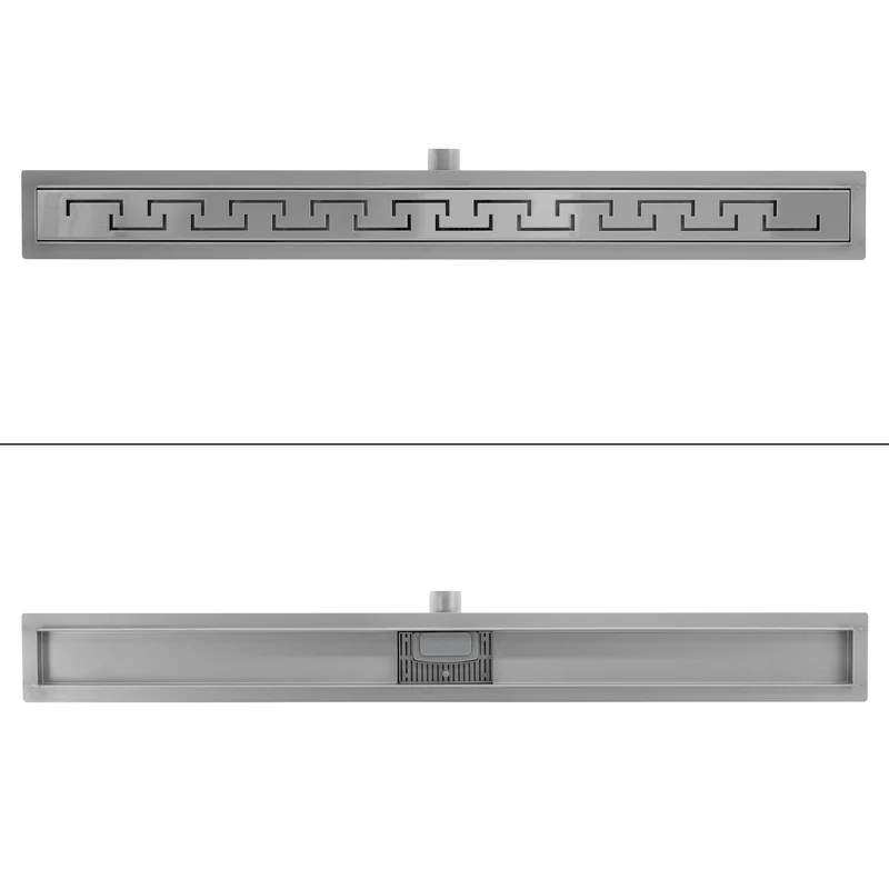 ML-Design Duschrinne geschlitzt 100cm Silber aus Edelstahl