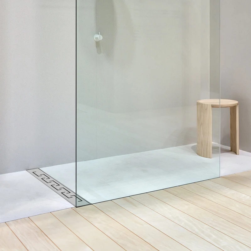 ML-Design Duschrinne geschlitzt 100cm Silber aus Edelstahl