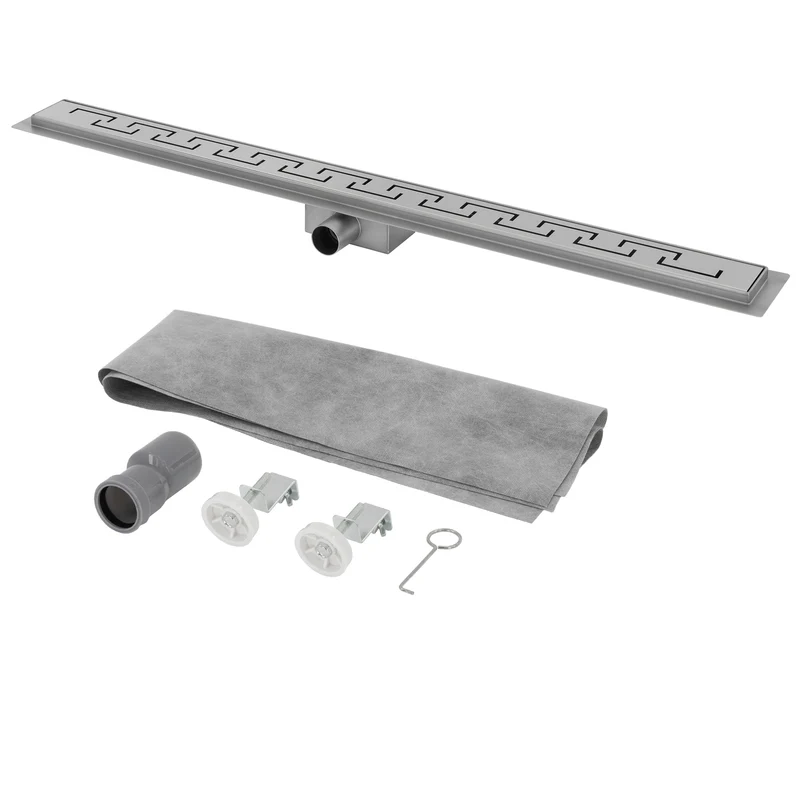 ML-Design Duschrinne geschlitzt 90cm Silber aus Edelstahl