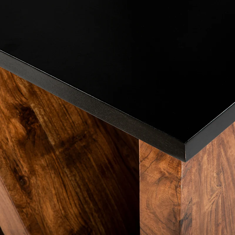 Beistelltisch N-Form 45x30x60 cm Braun aus Akazienholz WOMO-Design