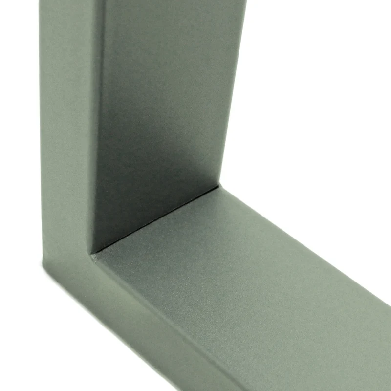 Tischbeine Tischgestell 2er Set Trapez-Design 60x72 cm Steingrau aus Stahl