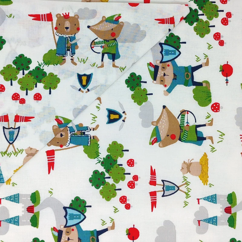 Parure Copripiumino in Puro Cotone Fantasia Stampata - Robin Hood