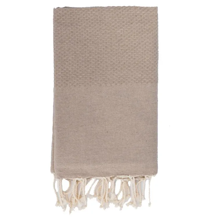 Telo Mare in Fouta di Puro Cotone Tinta Unita - Hammam