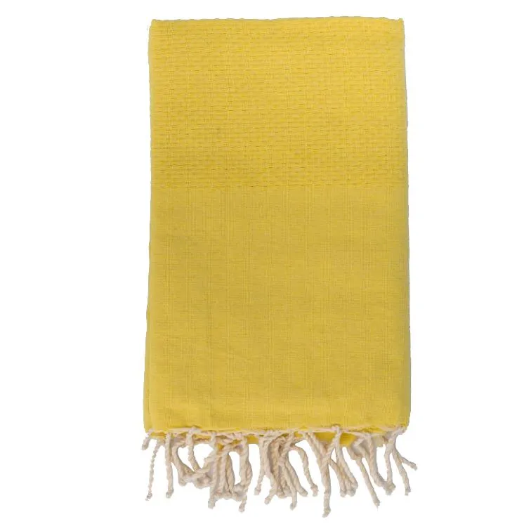 Telo Mare in Fouta di Puro Cotone Tinta Unita - Hammam