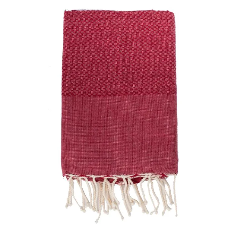 Telo Mare in Fouta di Puro Cotone Tinta Unita - Hammam