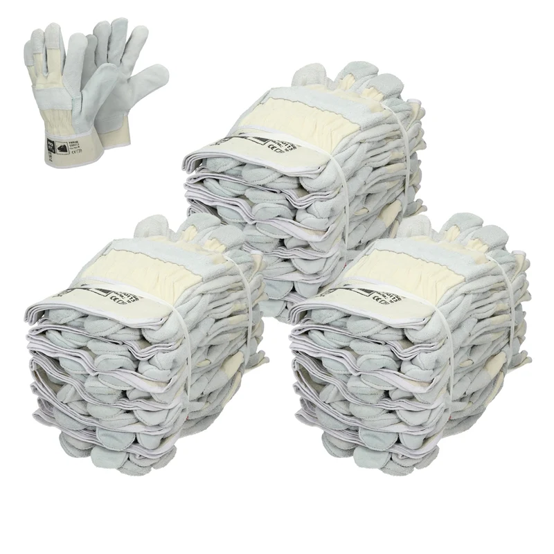 Handschuhe Rindspaltleder Natur 36 Paar M