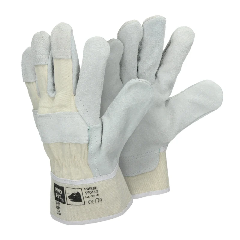 Handschuhe Rindspaltleder Natur 36 Paar M