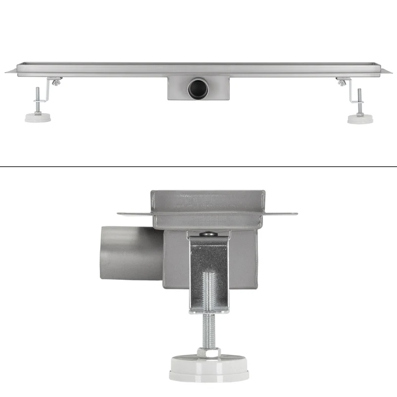 ML-Design Duschrinne geschlitzt 80cm Silber aus Edelstahl