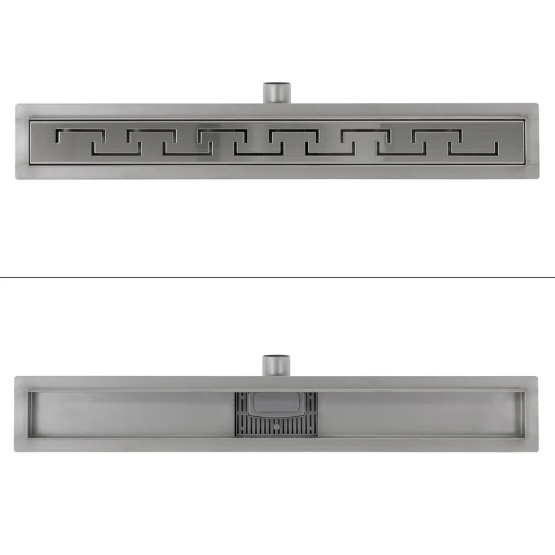 ML-Design Duschrinne geschlitzt 80cm Silber aus Edelstahl