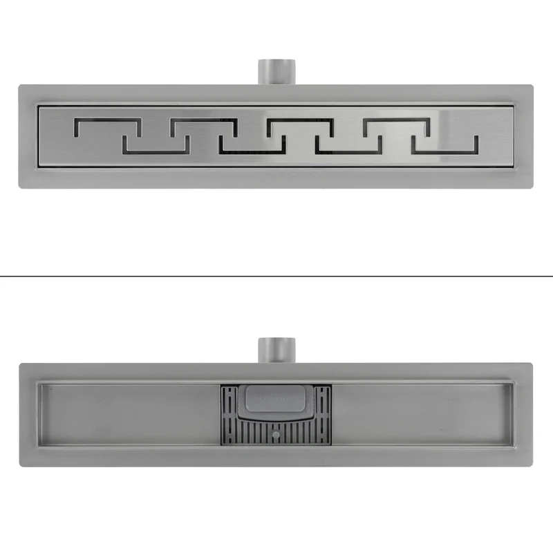 ML-Design Duschrinne geschlitzt 60cm Silber aus Edelstahl