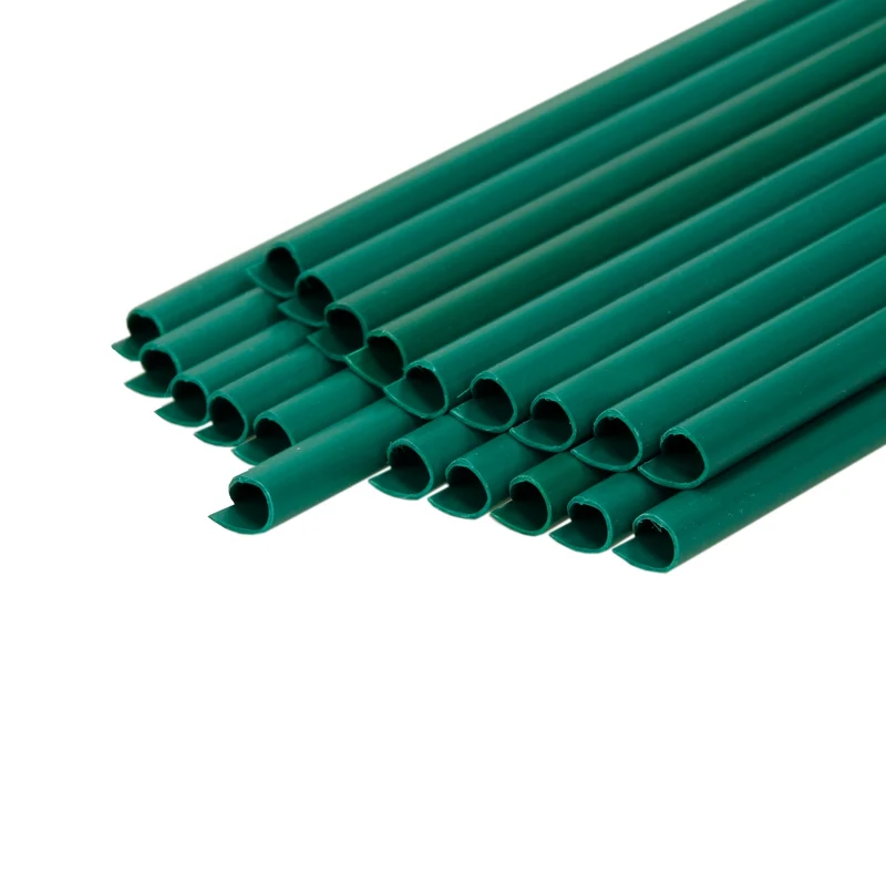 PVC Sichtschutzstreifen Rolle 35 m Grün mit 20 Befestigungsclips