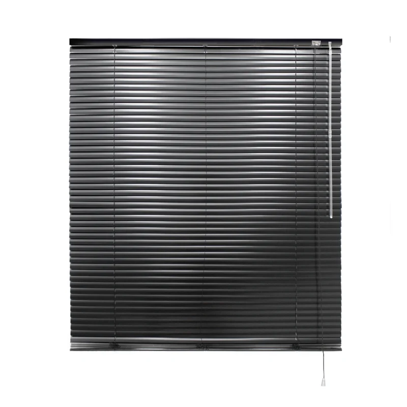Aluminium Jalousie 110x175 cm Schwarz inkl. Montagematerial