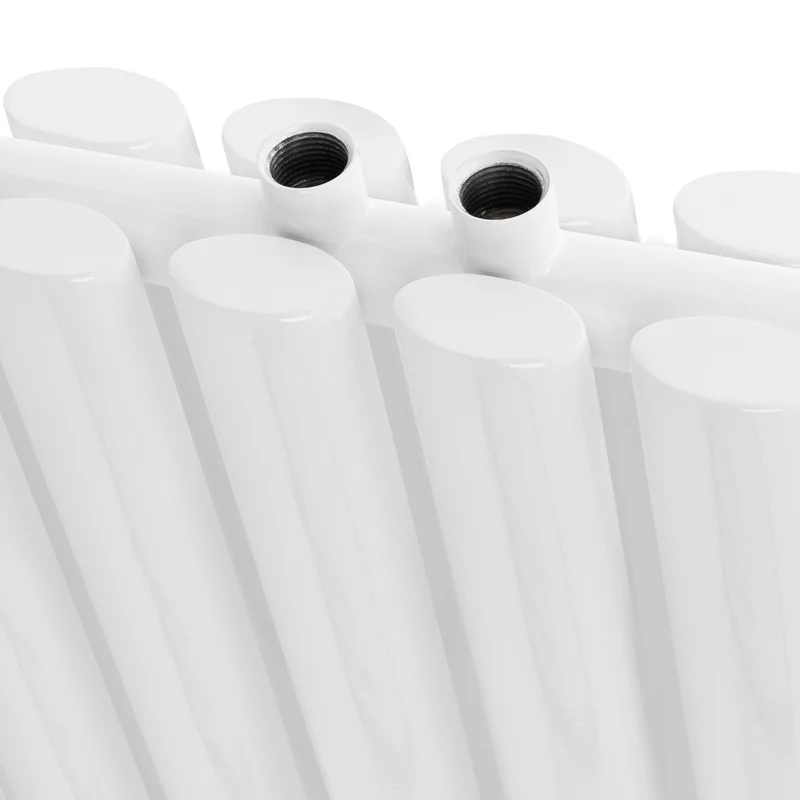Paneelheizkörper Doppellagig 600x1020 mm Weiß inkl. Boden Anschlussgarnitur ML-Design
