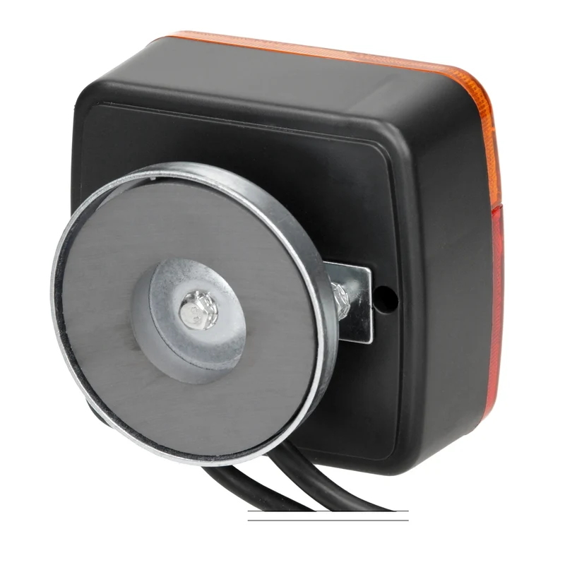 Halogen Anhänger Rückleuchten mit Magneten 12V verkabelt mit 7-poligem Stecker