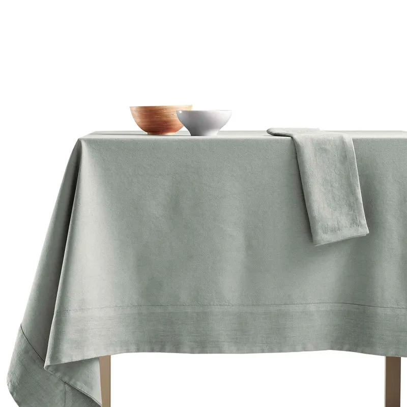 Tovaglia Cotone con Bordo in Lino StoneWashed NO STIRO - Loira