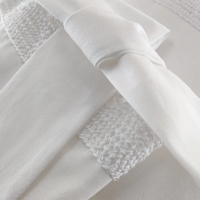 Completo Lenzuoline per Bambino in Percalle di Puro Cotone con Pizzo - Guscio