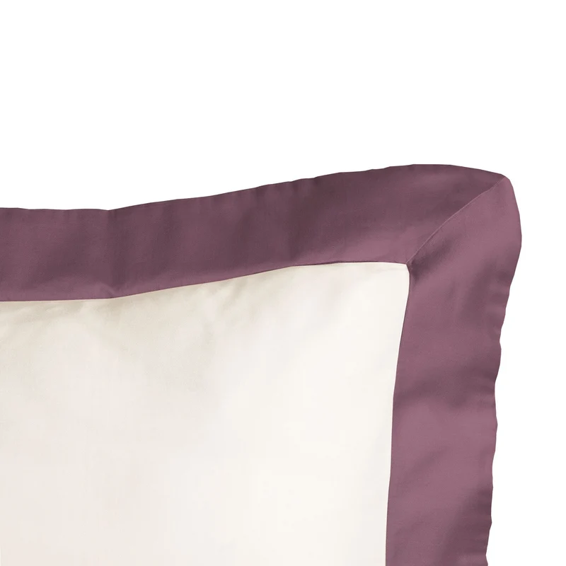 Federa in Puro Cotone Con Bordo In Raso - Diamante