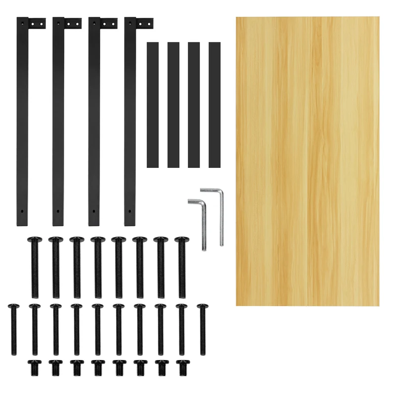 Schreibtisch 120x60x75 cm Schwarz aus MDF und Metall ML-Design