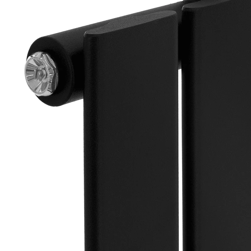 Badheizkörper Stella 370x1600 mm Schwarz matt LuxeBath