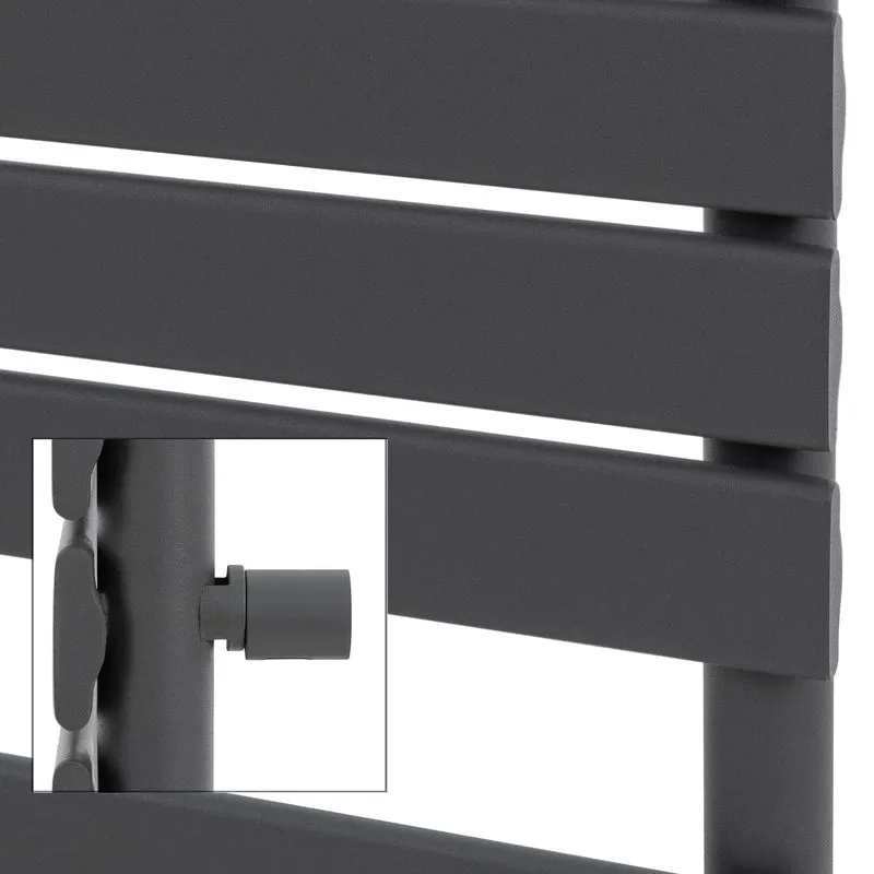 Badheizkörper Steam 1200x500 mm Anthrazit mit Mittelanschluss