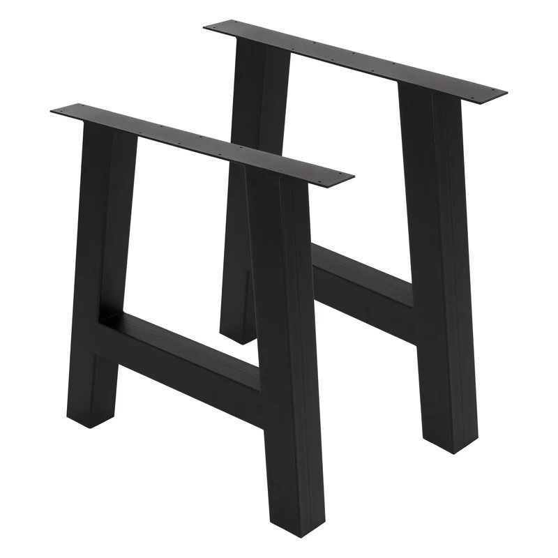 Tischbeine Tischgestell 2er Set A-Design aus Stahl ML-Design