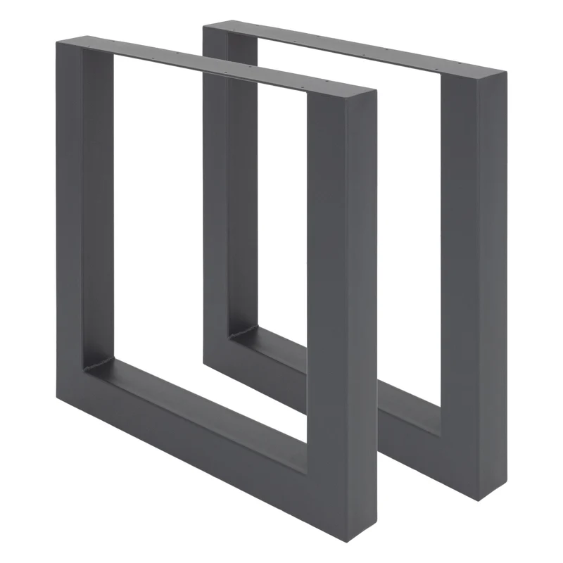 Tischbeine Tischgestell 2er Set U-Design aus Stahl ML-Design