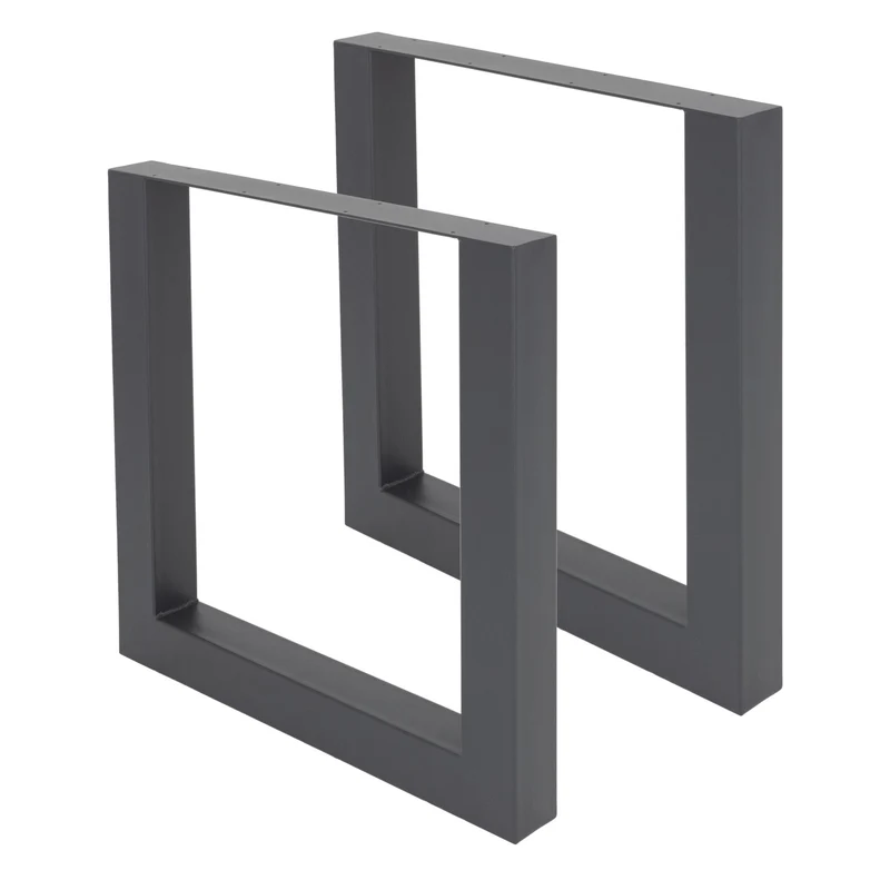 Tischbeine Tischgestell 2er Set U-Design aus Stahl ML-Design